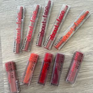 about-face Lipstick & Lipliner Bundle (SOME ITEMS HAVE SOLD, READ DESCRIPTION)